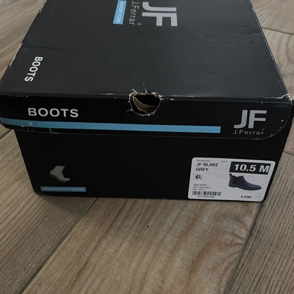 J. Ferrar Mens Blake Flat Heel Chelsea Boots - Picture 3 of 4